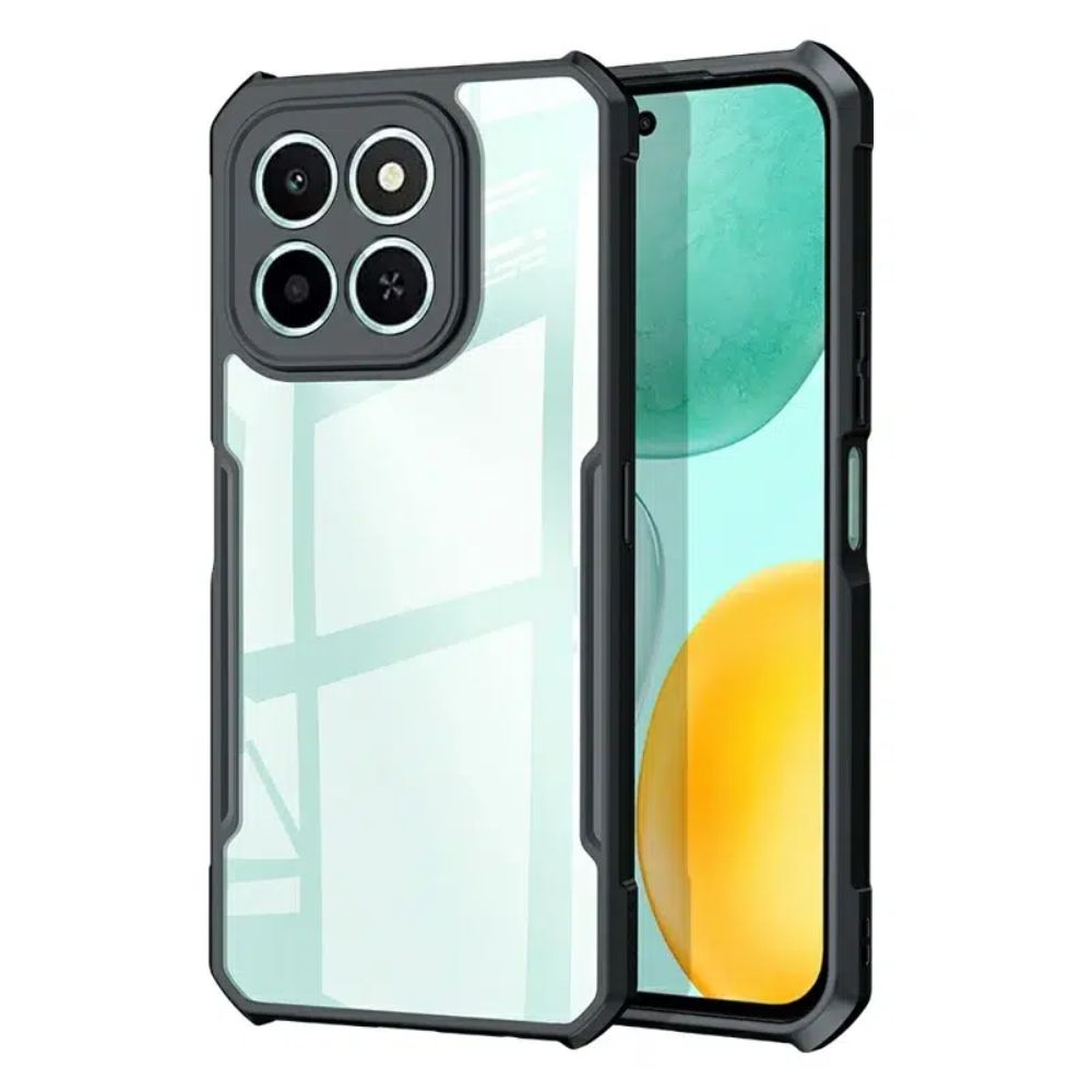 HONOR X6c iPAKY Shockproof Ring Stand Phone Cover with Reinforced Edges and Anti-Slip Grip Texture, Full Body Protection Case