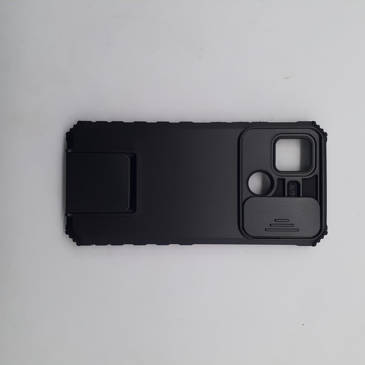 Oppo A15 Case Slide Camera Protection Ring Kickstand 360 Degree Rotatable PC TPU Military Grade Shockproof Cover