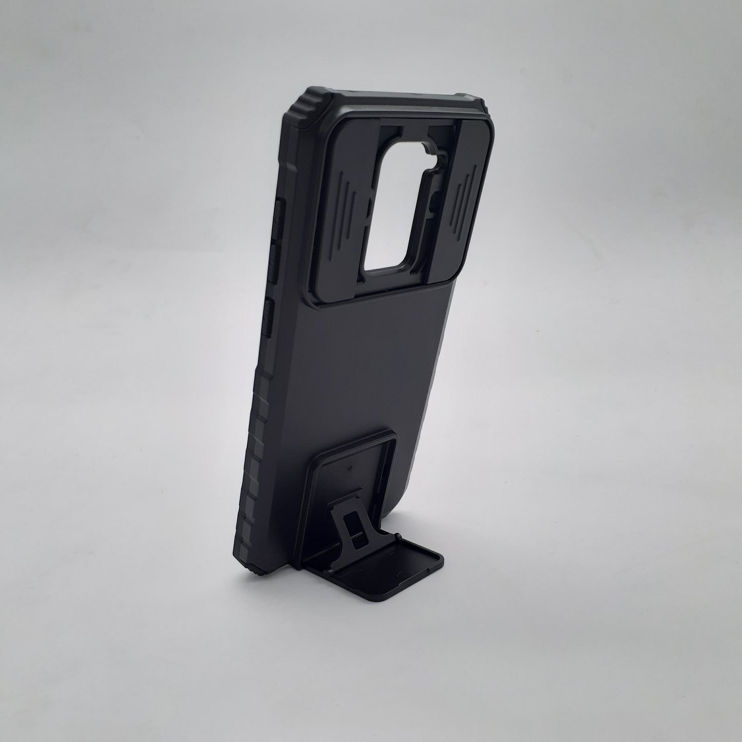 Redmi Note 9 Case Heavy Duty Shockproof Full Body Protective Cover Sliding Camera Lens Protector Built in Kickstand Video Viewing