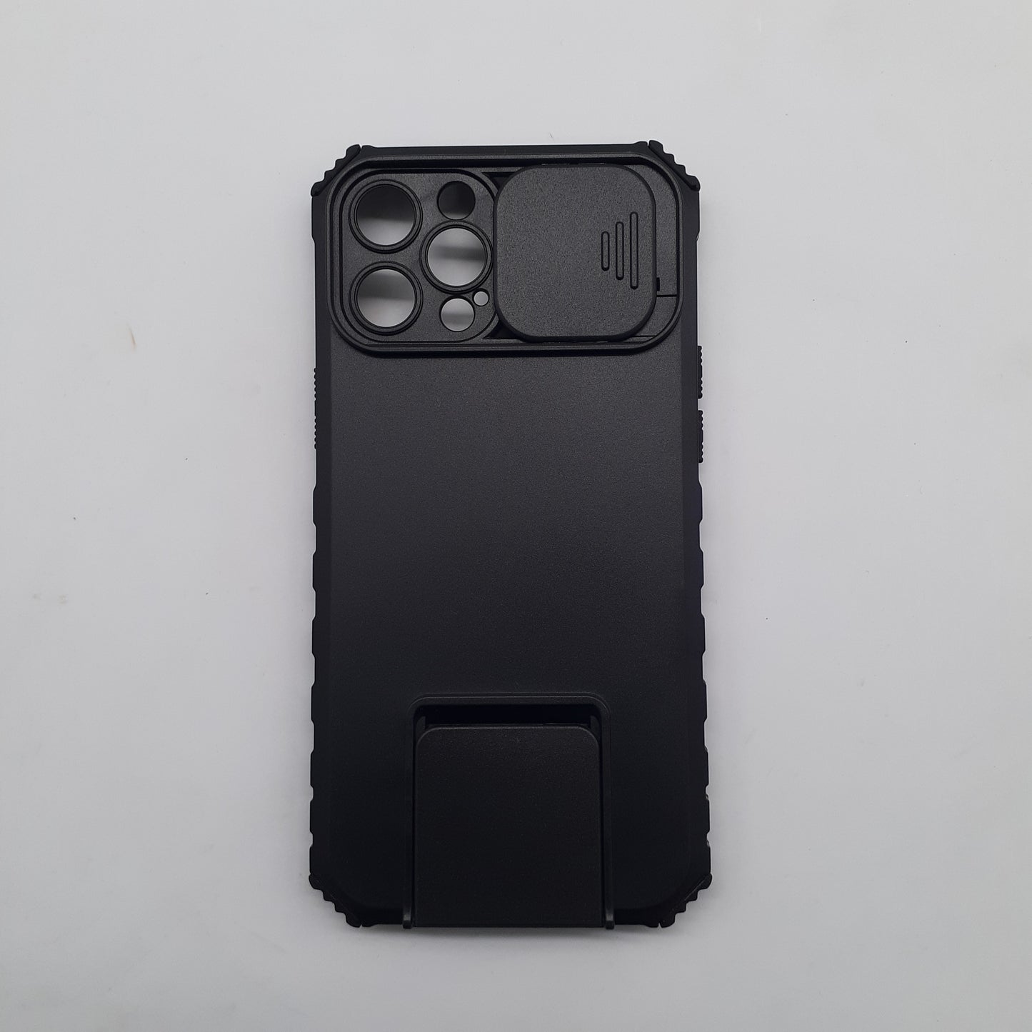 Heavy-Duty Rugged Armor iPhone 12 Pro Max Case Slide Camera Cover 360 Ring Stand Kickstand Shockproof Bumper
