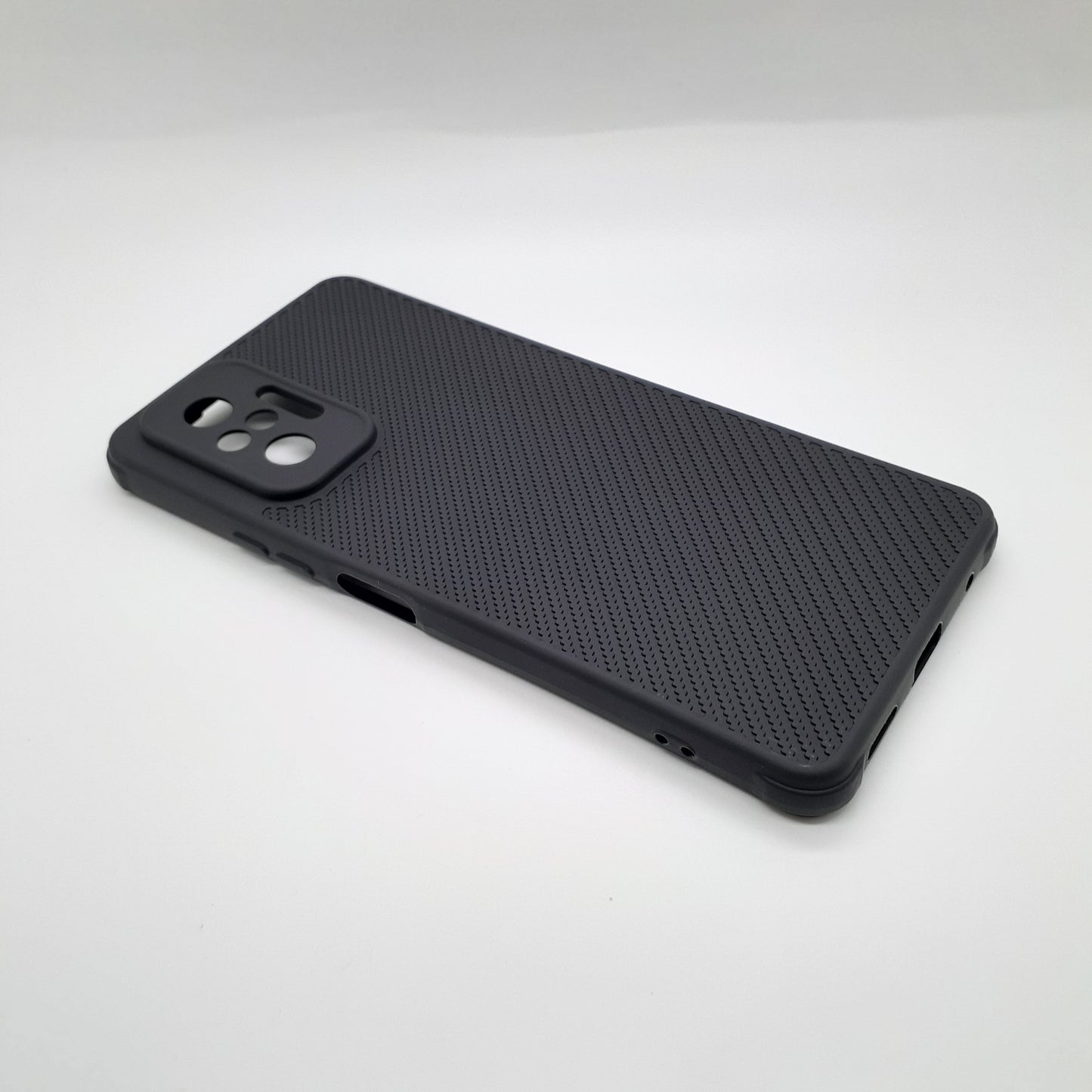 Redmi Note 10 Pro Carbon Fiber texture Hard Rubber armour back cover shock-porof case