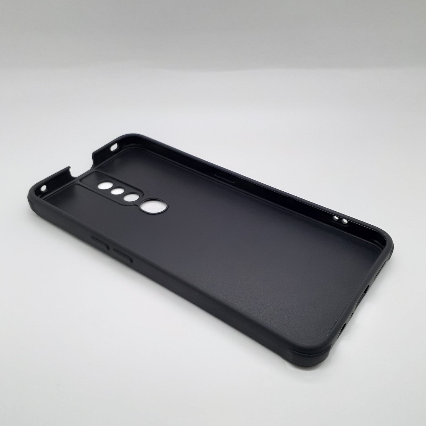 OPPO F11 Pro Carbon Fiber texture Hard Rubber armour back cover shock-porof case