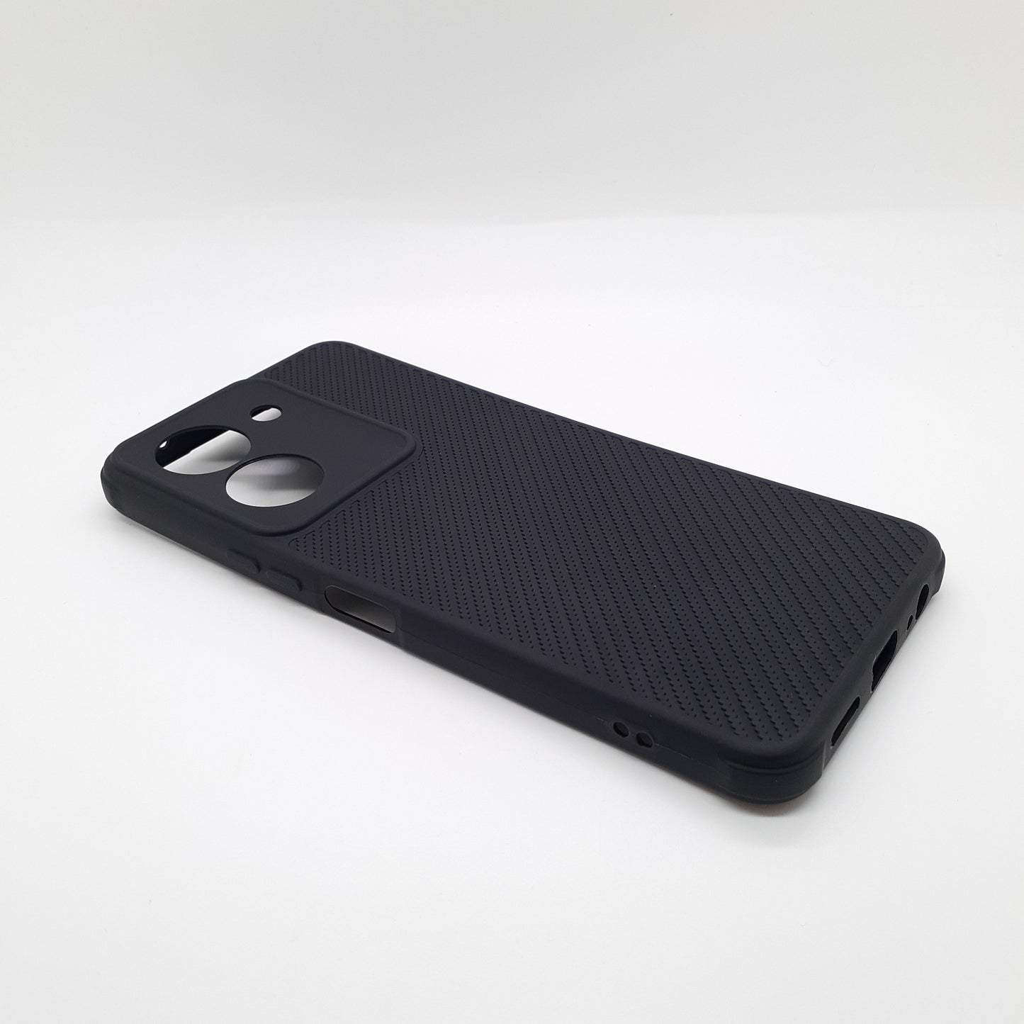 Vivo Y27s Carbon Fiber texture Hard Rubber armour back cover shock-porof case