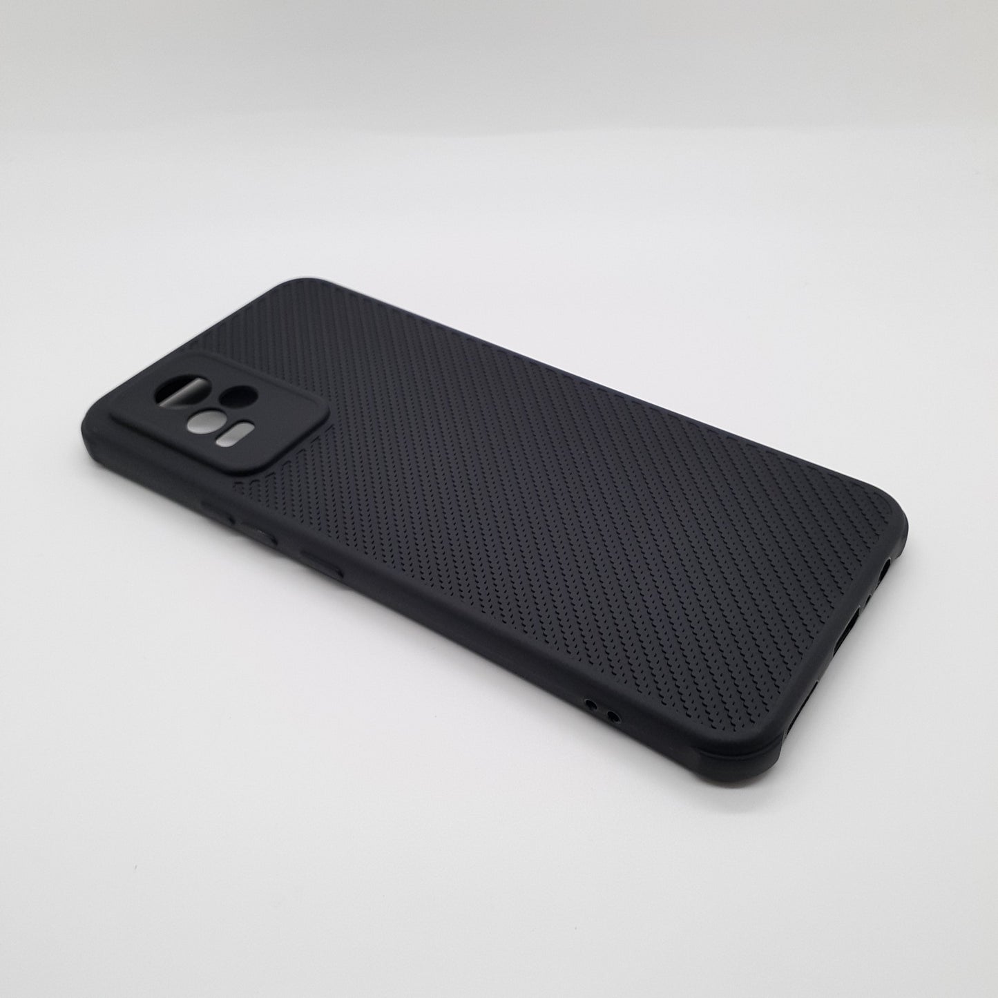 Vivo V21e Carbon Fiber texture Hard Rubber armour back cover shock-porof case