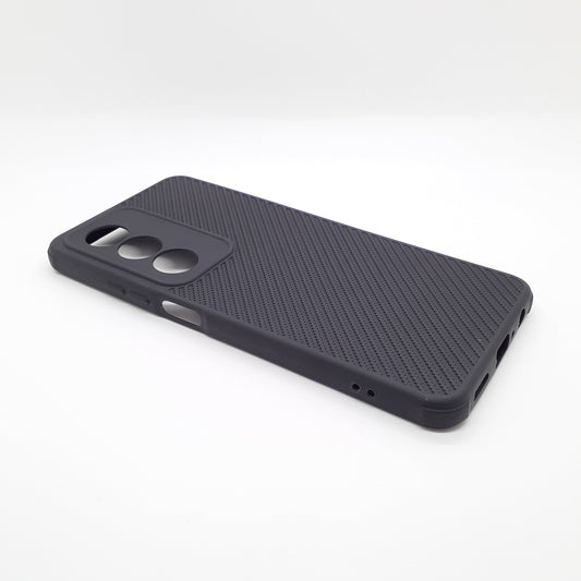 OPPO A3 Pro Carbon Fiber texture Hard Rubber armour back cover shock-porof case