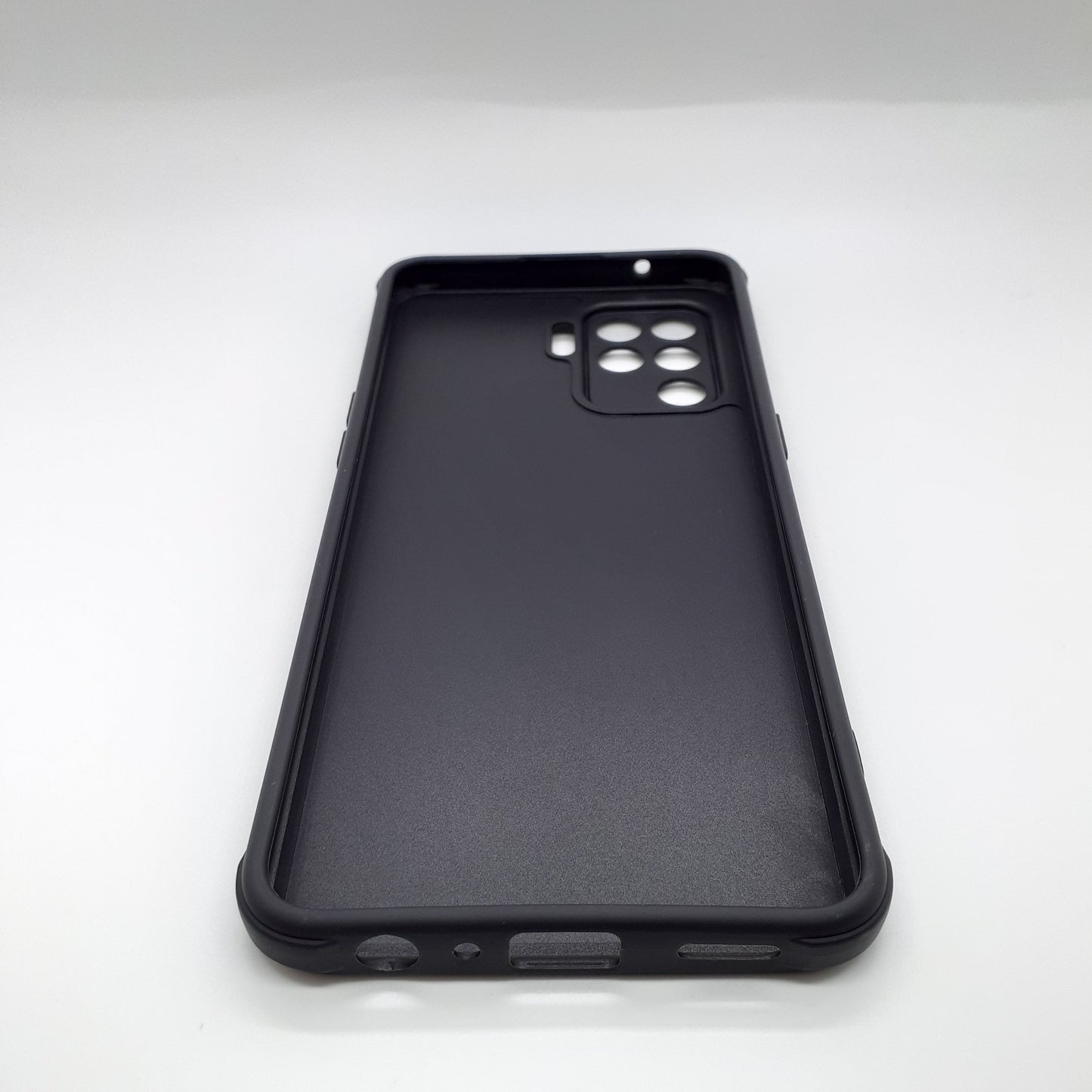 OPPO F19 Pro Carbon Fiber texture Hard Rubber armour back cover shock-porof case