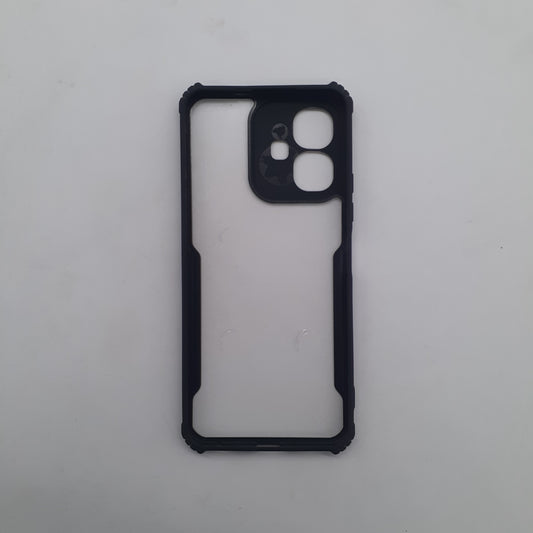 infinix Smart 10 iPAKY Shockproof Hybrid Phone Case with Reinforced Edges and Soft Feel Anti-Slip Grip for Heavy Duty Protection