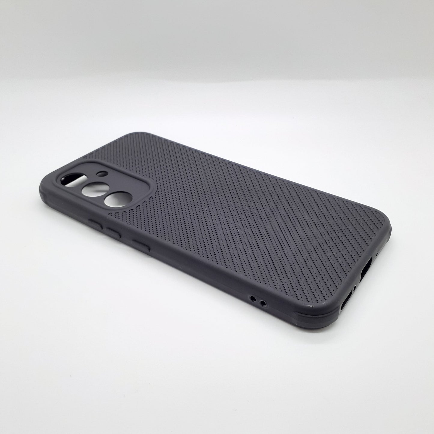 Samsung A54 Carbon Fiber texture Hard Rubber armour back cover shock-porof case
