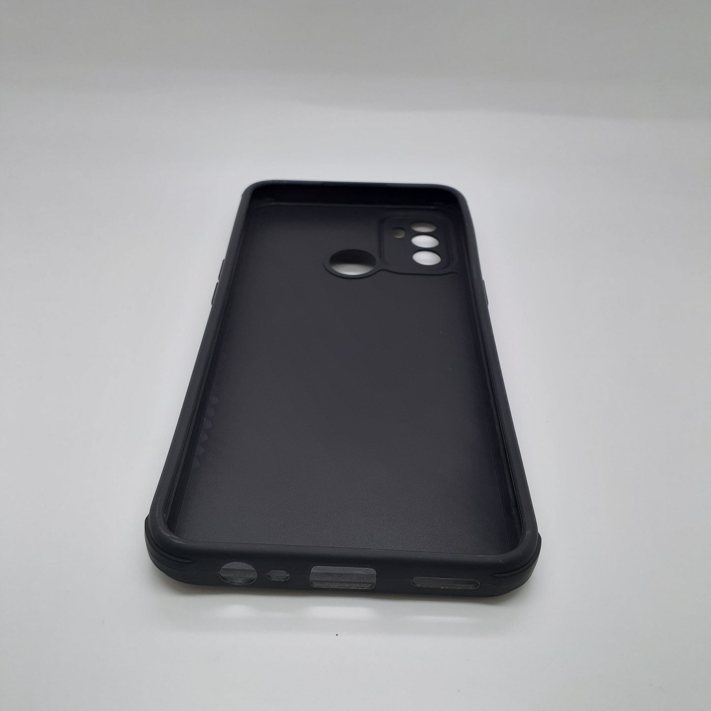 OPPO A53 Carbon Fiber texture Hard Rubber armour back cover shock-porof case