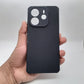 Redmi Note 14 Carbon Fiber texture Hard Rubber armour back cover shock-porof case