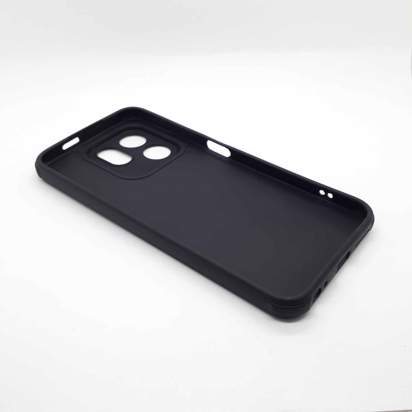 infinix Smart 9 Carbon Fiber texture Hard Rubber armour back cover shock-porof case