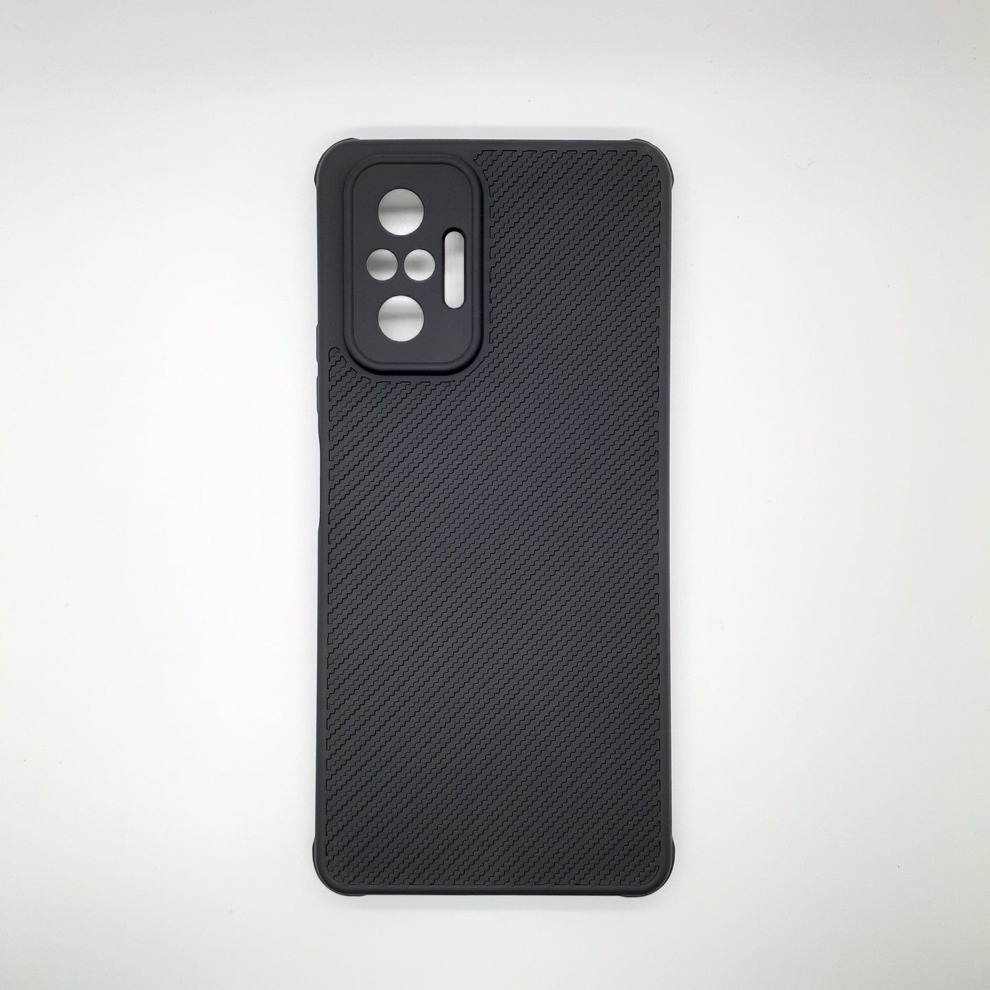 Redmi Note 10 Pro Carbon Fiber texture Hard Rubber armour back cover shock-porof case
