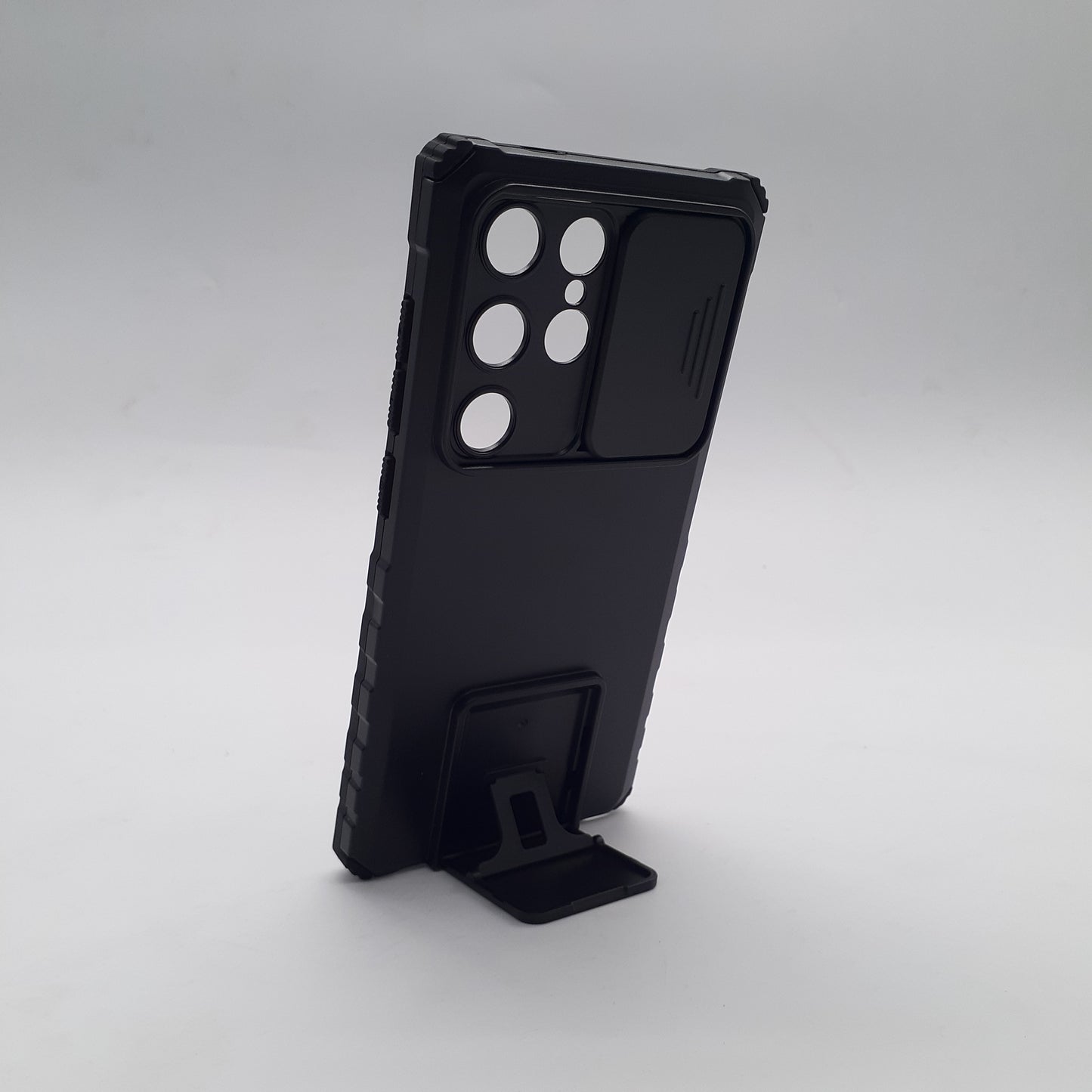 Samsung S24 Ultra Heavy Duty Protective Case Sliding Camera Cover Integrated Kickstand Military Grade Shockproof Protection Phone Cover Accessory