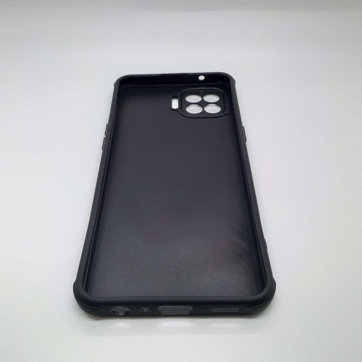 OPPO F17 Pro Carbon Fiber texture Hard Rubber armour back cover shock-porof case