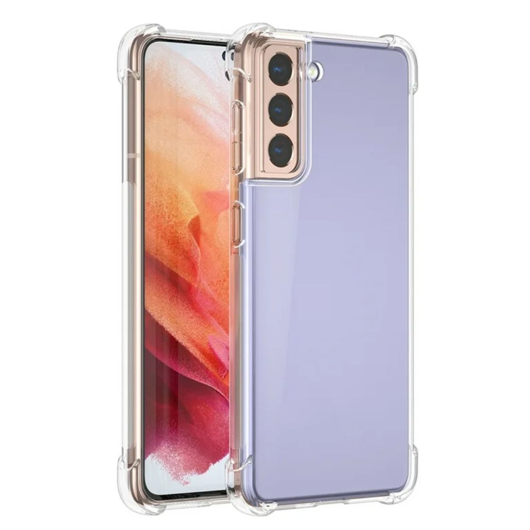 AntiShock Clear Back Cover Soft Silicone TPU Bumper case for Samsung S21 Plus