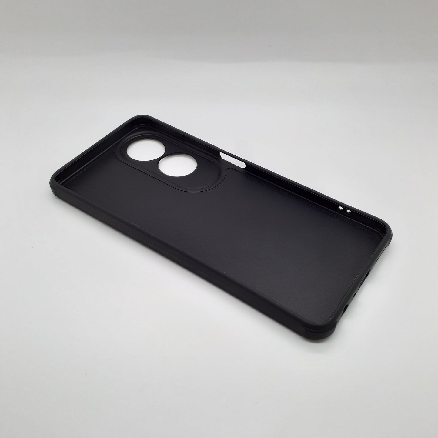 OPPO A60 Carbon Fiber texture Hard Rubber armour back cover shock-porof case