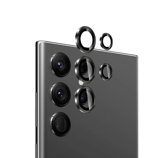 Samsung S23 Ultra Camera lens protection Ring with Tempered glass