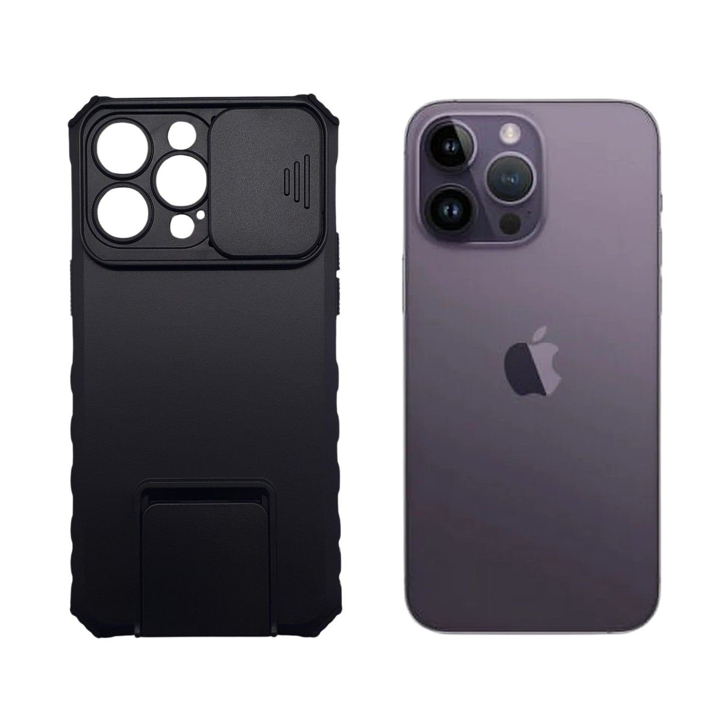 iPhone 14 Pro Max Case Slide Camera Cover Heavy Duty Shockproof Bumper Built in Kickstand Magnetic Car Mount Holder