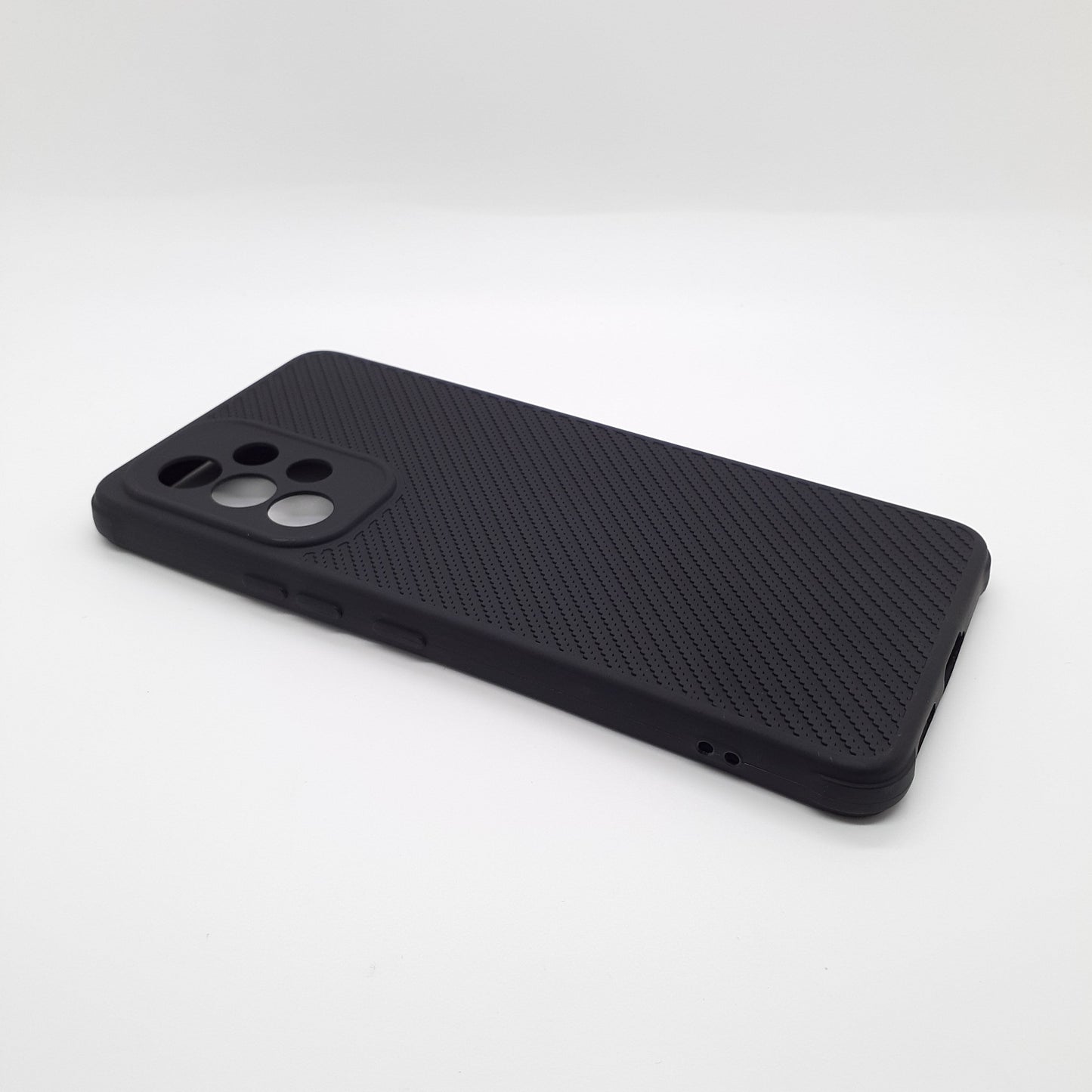 Samsung A53 Carbon Fiber texture Hard Rubber armour back cover shock-porof case