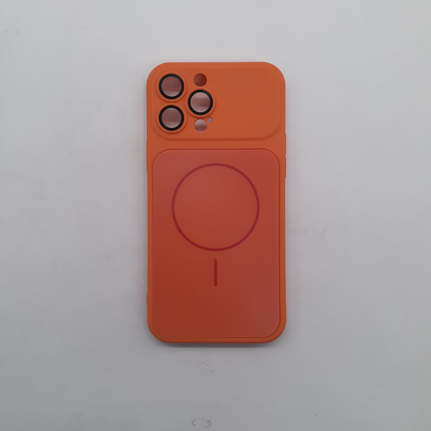 iPhone 13 Pro Max Orange Back Case - Slim Shockproof Protective Silicone Cover
