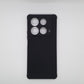 infinix Note 40 Carbon Fiber texture Hard Rubber armour back cover shock-porof case