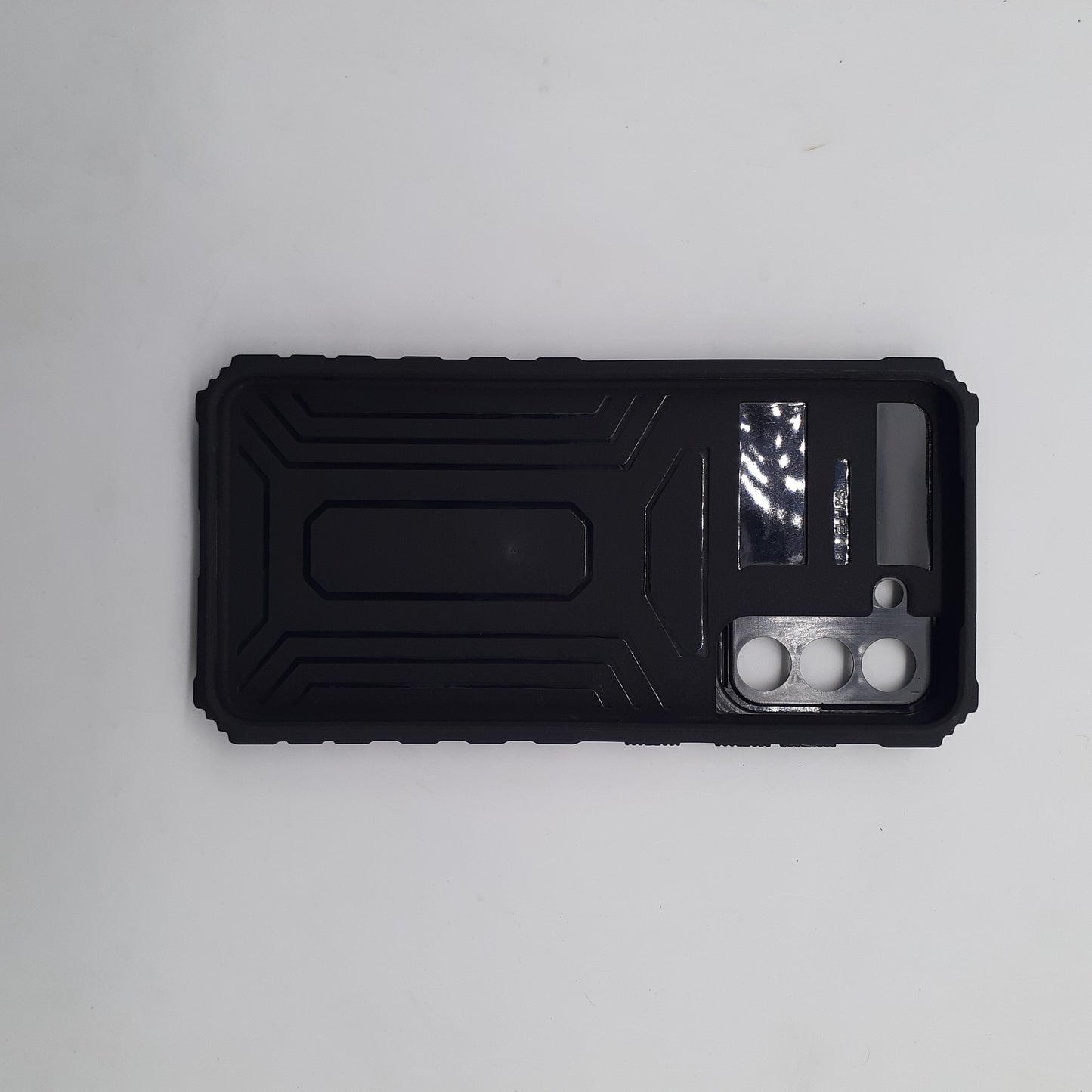 Samsung S21 FE Phone Case Heavy Duty Shockproof Slide Camera Lens Protector Built in Kickstand Ring Holder Black