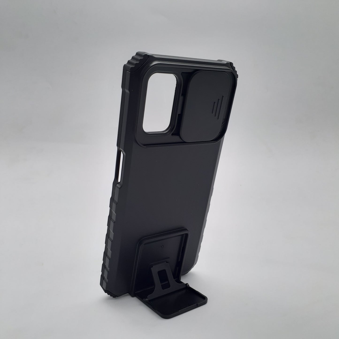OPPO A92 Shockproof Case Camera Slide Cover Built-in Kickstand Heavy Duty Protection Anti-Scratch Full Body Phone Cover