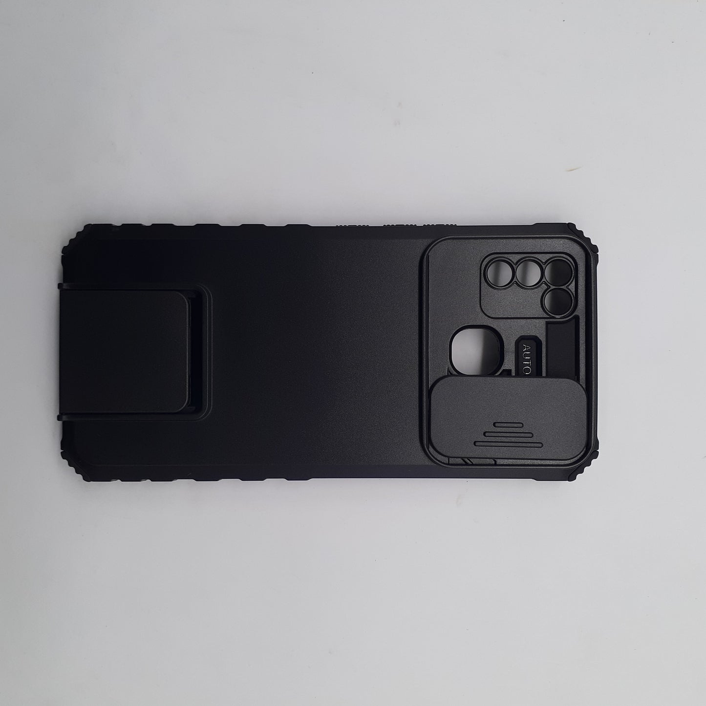 Infinix Smart 5 CamShield Armor Case Sliding Camera Cover Kickstand Heavy Duty Protection Hands Free Viewing