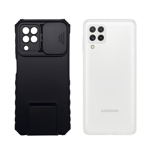 Samsung A22 A22 5G Protective Phone Case Sliding Camera Cover Kickstand Heavy Duty Shockproof Armor Military Grade