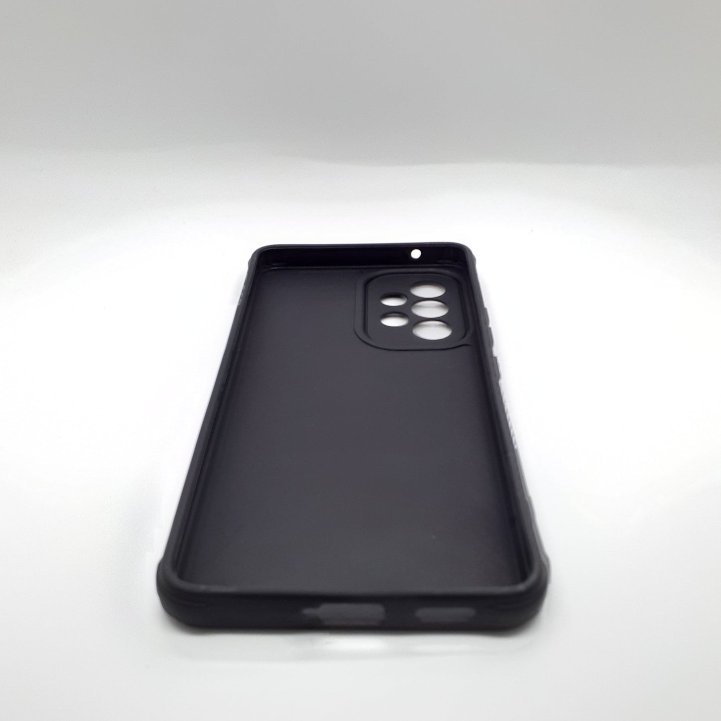 Samsung A53 Carbon Fiber texture Hard Rubber armour back cover shock-porof case