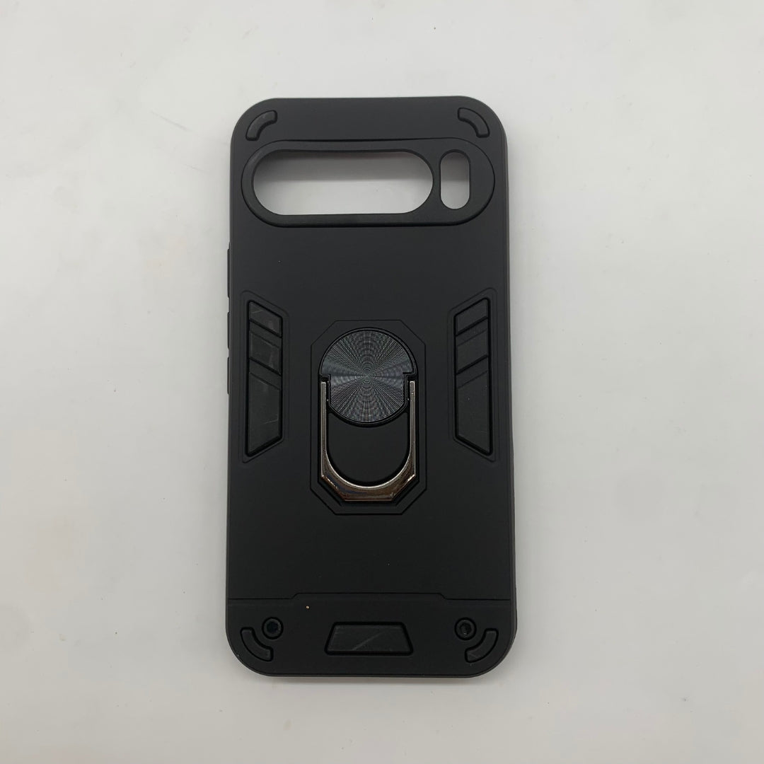 Pixel 9 Pro XL Hard PC Case with Ring Holder - Shockproof Slim Cover