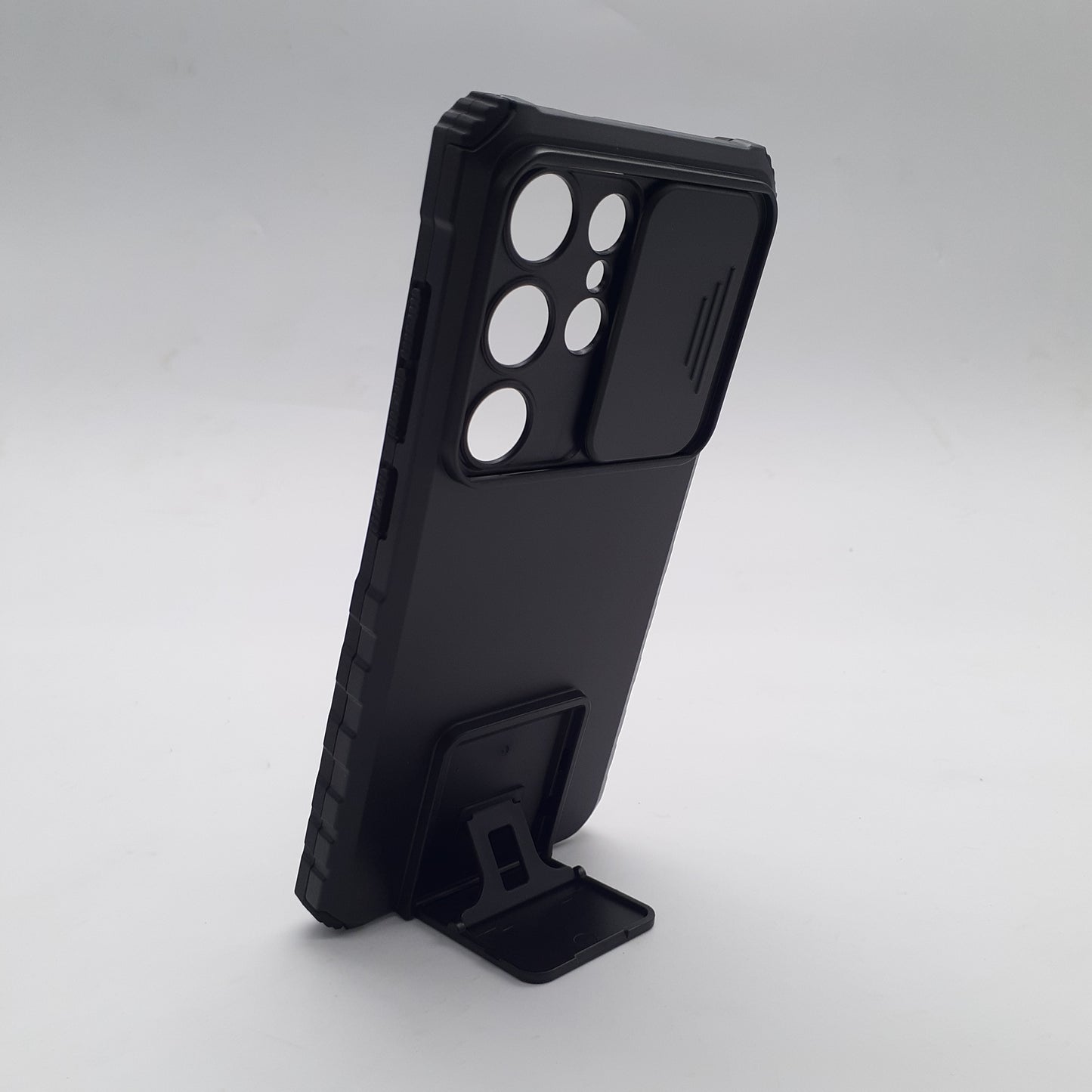 Samsung S25 Ultra Rugged Heavy Duty Case Slide Camera Cover Built-in Kickstand Hands Free Viewing Protection