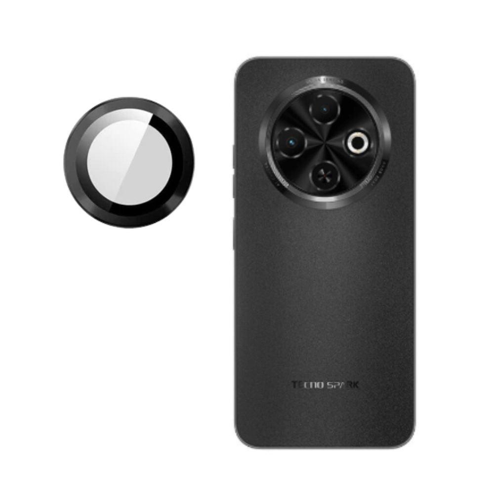 Tecno Spark 30C Camera Lens Protector: Premium Metal Frame and Tempered Glass Guard for Ultimate Scratch and Impact Protection