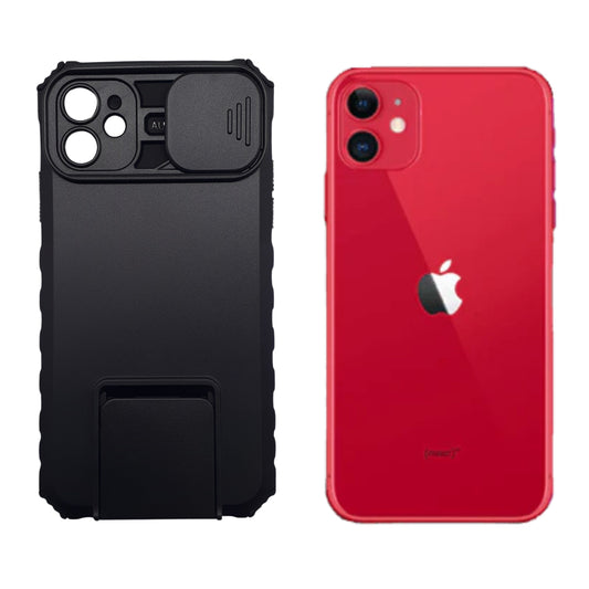 iPhone 11 Rugged Shockproof Heavy Duty Case Camera Slide Cover Built in Kickstand Maximum Protection Hands Free Viewing