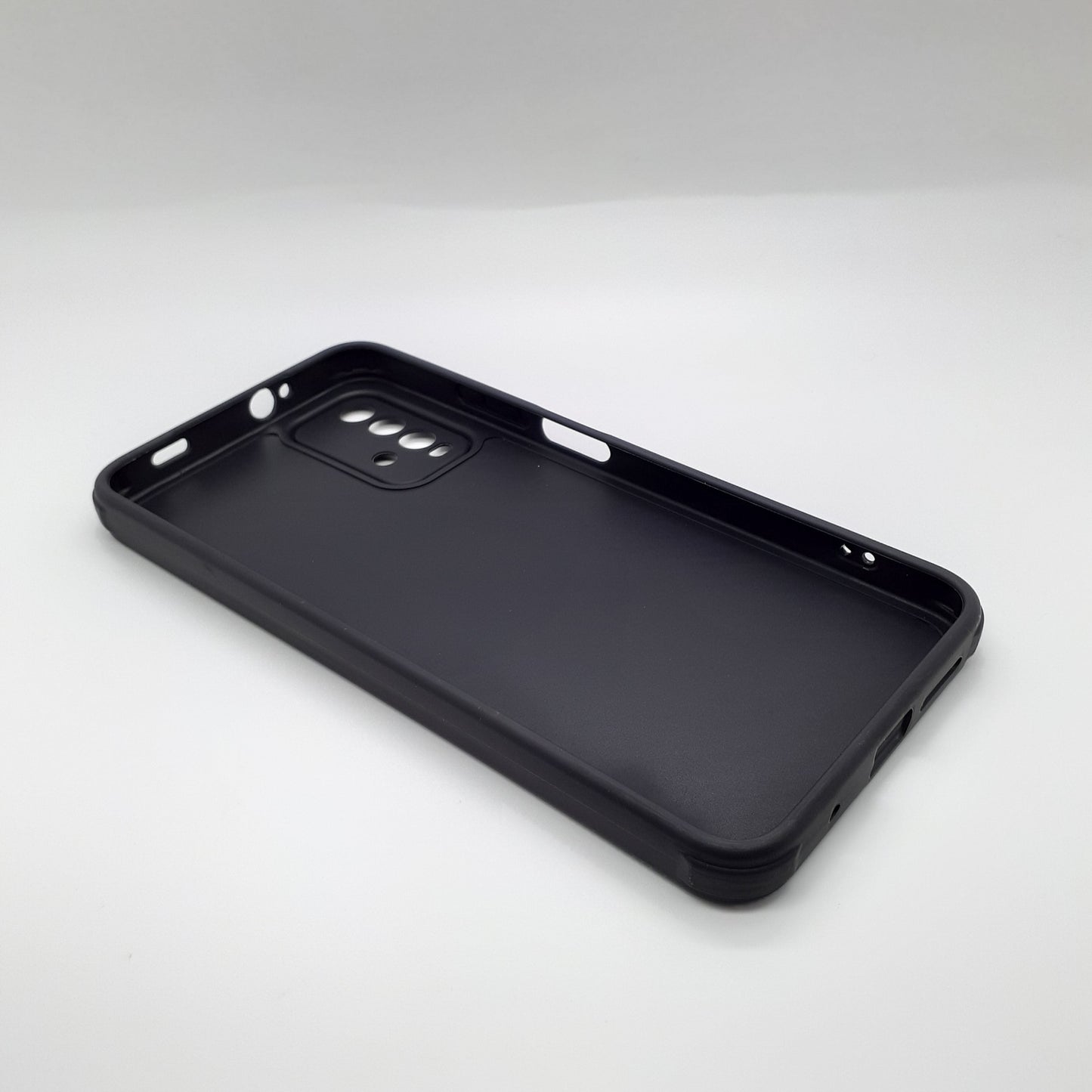 Redmi 9T Carbon Fiber texture Hard Rubber armour back cover shock-porof case