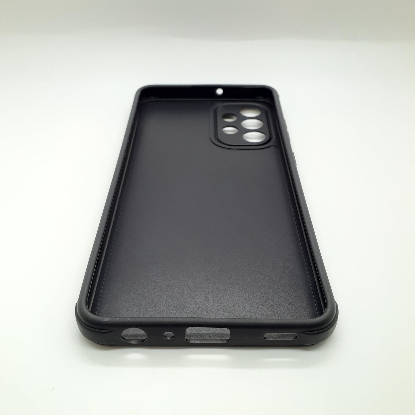 Samsung A32 Carbon Fiber texture Hard Rubber armour back cover shock-porof case