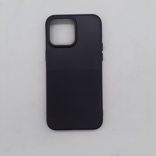 iPhone 14 Pro Max Shockproof Silicone Back Cover – Slim TPU Protective Phone Case with Anti-Slip Grip & Raised Edges