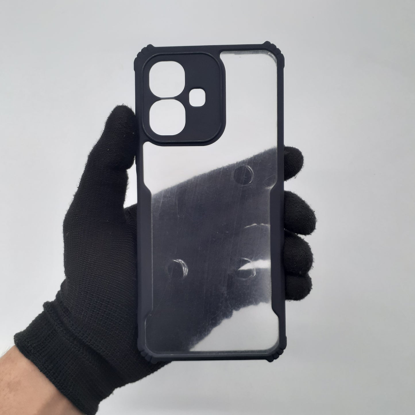 infinix Smart 10 iPAKY Shockproof Hybrid Phone Case with Reinforced Edges and Soft Feel Anti-Slip Grip for Heavy Duty Protection