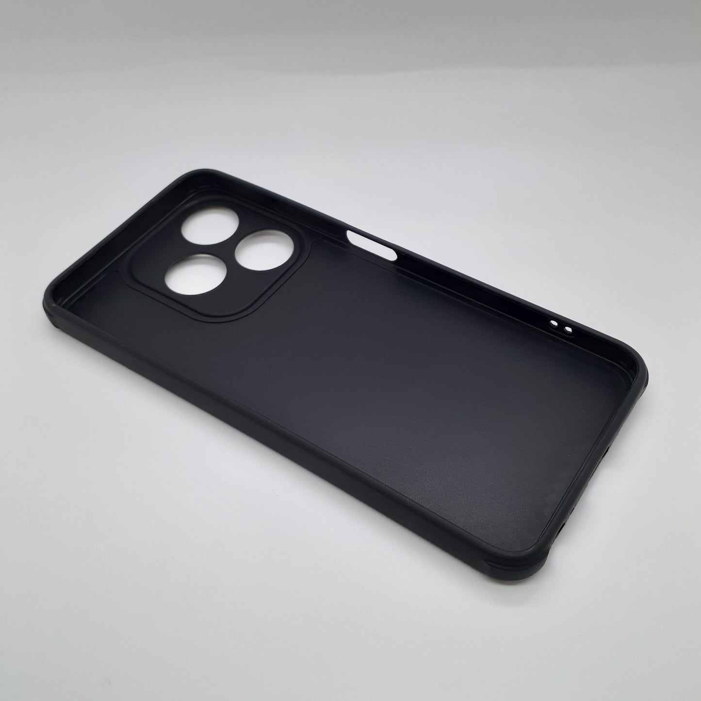 Tecno Spark 10 Carbon Fiber texture Hard Rubber armour back cover shock-porof case