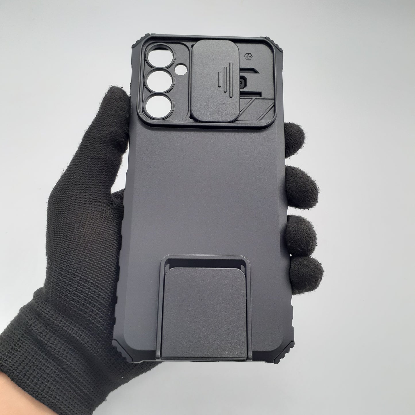 Samsung A14 Phone Case Heavy Duty Shockproof Sliding Camera Cover Integrated Kickstand Military Grade Protection