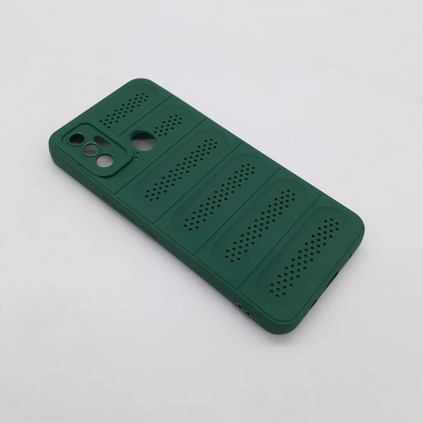 Premium Tecno Spark 7 Case: Shockproof TPU, Heat Dissipation Design, Full Protection Cover (Black)