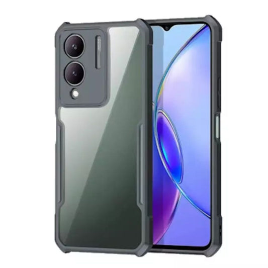 Vivo Y17s case Matte Black Back Cover Soft Silicone TPU Bumper case