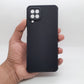 Samsung A22 Carbon Fiber texture Hard Rubber armour back cover shock-porof case
