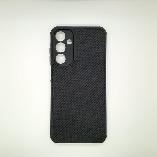 Samsung A25 Carbon Fiber texture Hard Rubber armour back cover shock-porof case