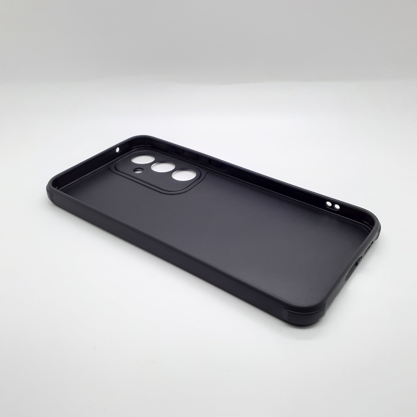 Samsung A55 Carbon Fiber texture Hard Rubber armour back cover shock-porof case