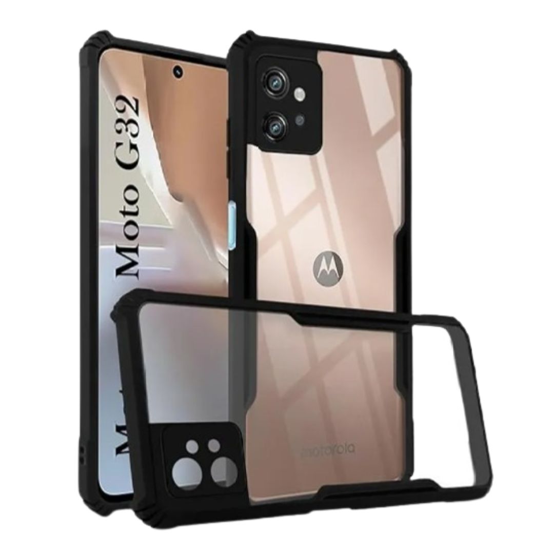 Motorola G32 case Matte Black Back Cover Soft Silicone TPU Bumper case