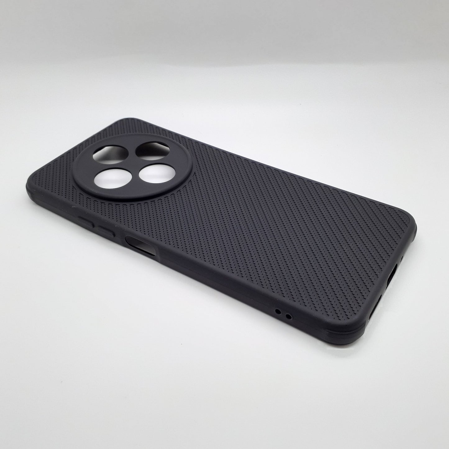 Redmi 14C Carbon Fiber texture Hard Rubber armour back cover shock-porof case