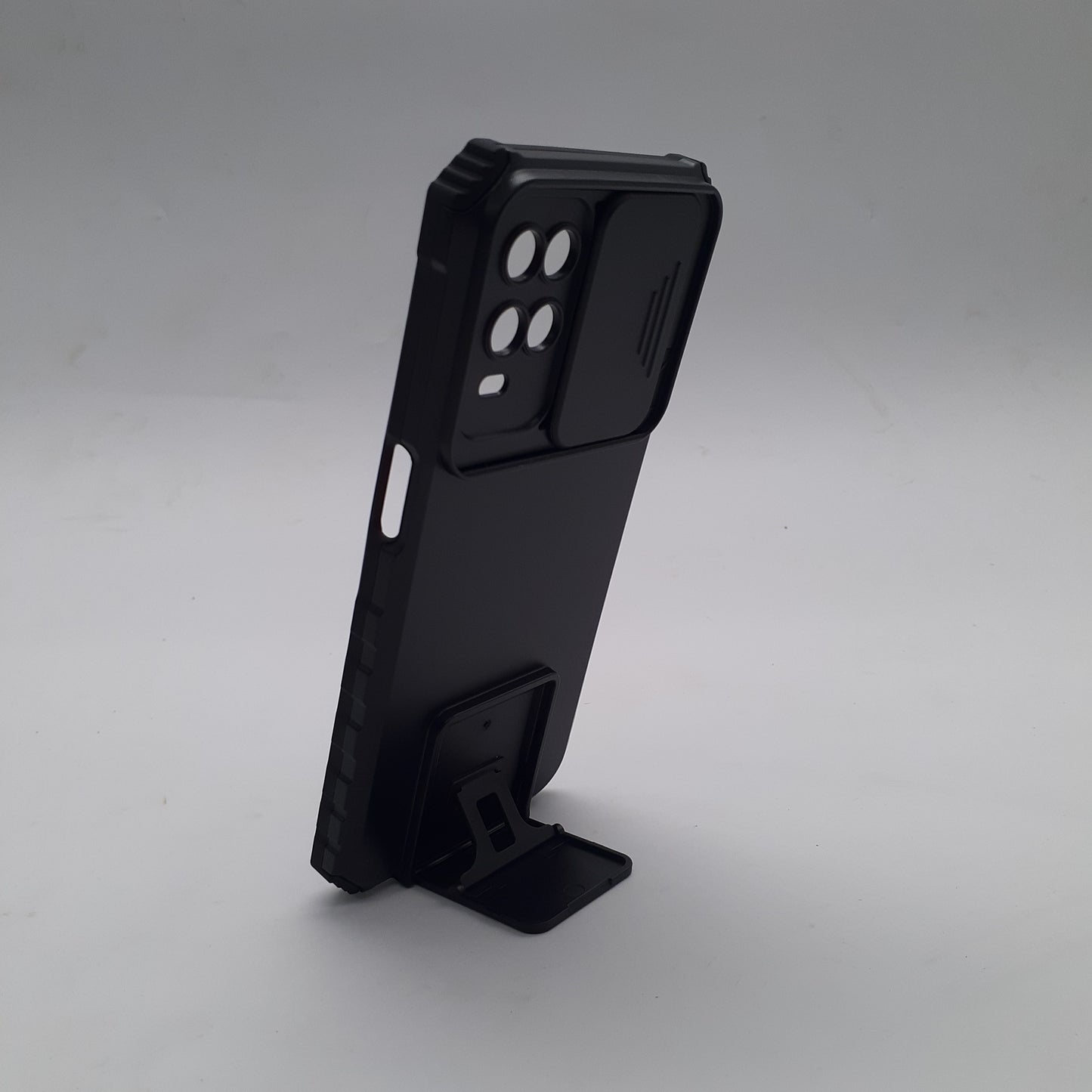 OPPO A54 Slide Camera Lens Protection Phone Case Shockproof Armor Cover Magnetic Ring Kickstand Non-Slip Grip Dual Layer Full Coverage
