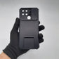 Infinix Smart 6 Case Slide Camera Cover Kickstand Heavy Duty Shockproof Armor PC TPU Mobile Phone Protection Stand