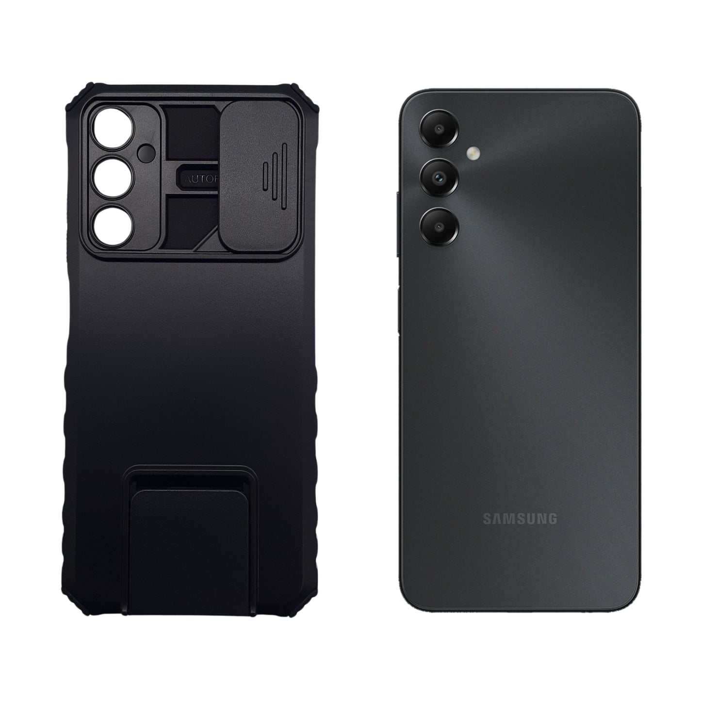 Samsung A05s Case Sliding Camera Cover Built-in 360 Rotatable Kickstand Military Grade Shockproof Protective Magnetic Phone Case